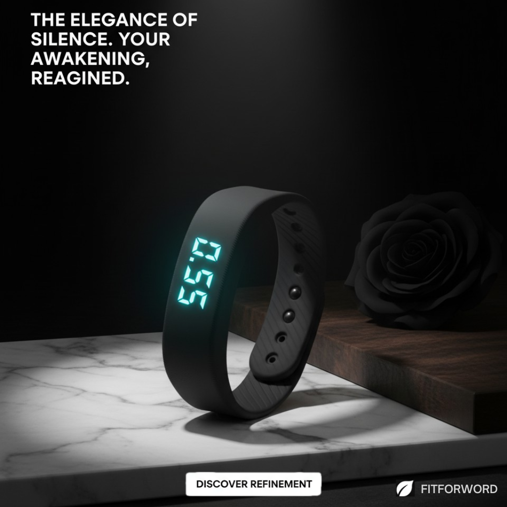 100% Smart Vibrating Wake-Up Alarm - Black