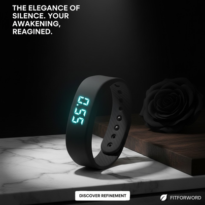 100% Smart Vibrating Wake-Up Alarm - Black