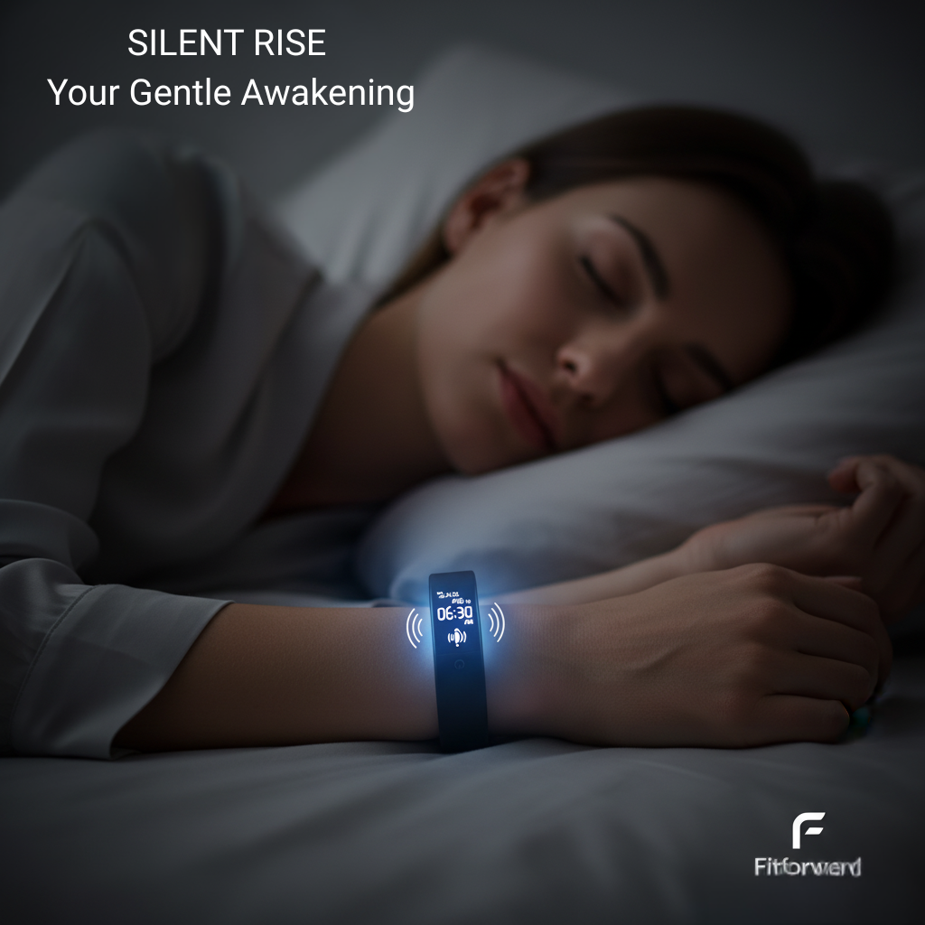 100% Smart Vibrating Wake-Up Alarm - Black