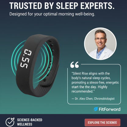 100% Smart Vibrating Wake-Up Alarm - Black