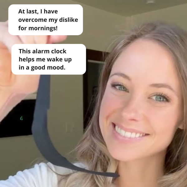 100% Smart Vibrating Wake-Up Alarm - Black