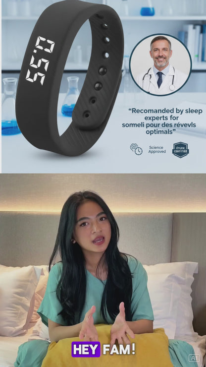 100% Smart Vibrating Wake-Up Alarm - Black